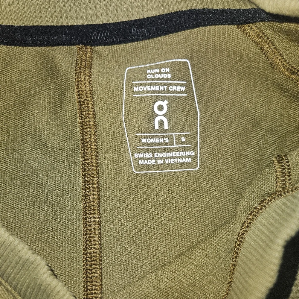 On Movement Crew Green women's crew neck sweatshirt small - Picture 3 of 6